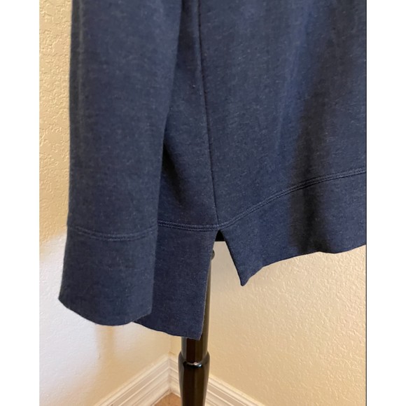 Alfani Cowl Neck Navy Sweatshirt Sz L - Picture 3 of 5